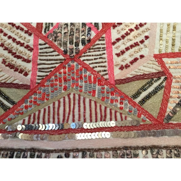 1 HOUR SALE Zara Mini skirt Pink Gray Embellished - Picture 8 of 8